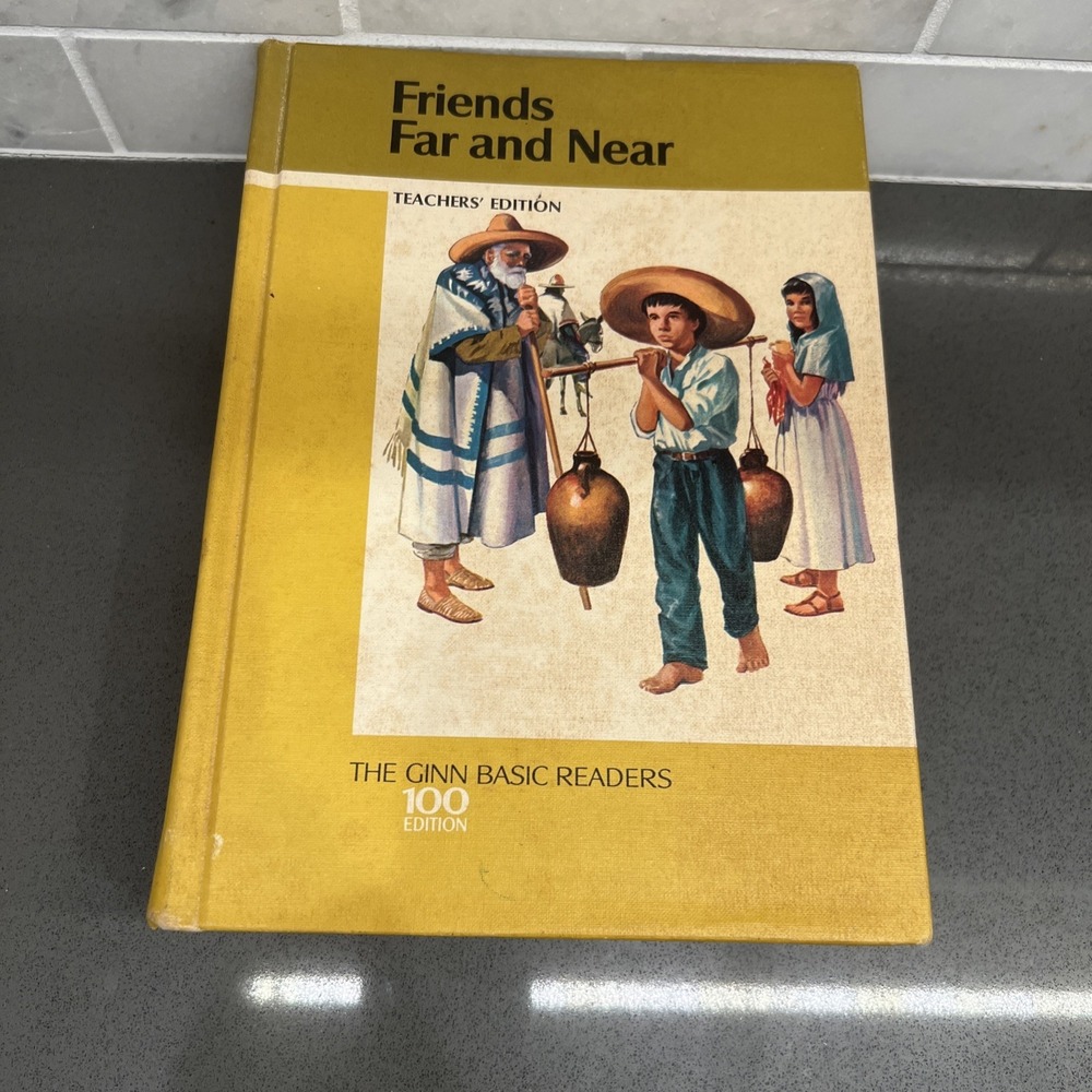 Vintage 1966 Friends Far and Near Teacher's Edition Ginn Basic Reader Book